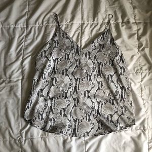 express snake print tank